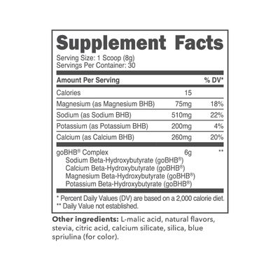 Ketologic Keto BHB (Patriot Pop Flavor) 30 Servings - Exogenous Ketone Supplement with goBHB, Beta-Hydroxybutyrate Salts