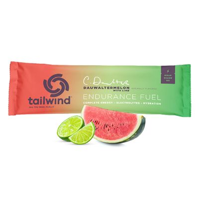 Tailwind Nutrition Endurance Fuel, Grab-and-Go Sports Drink Powder Mix with Electrolytes, Non-GMO, Free of Soy, Dairy, and Gluten, Vegan-Friendly, Dauwaltermelon, Pack of 12