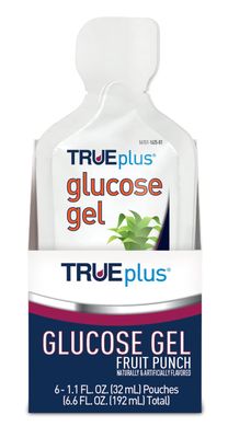 TRUEplus Glucose Gel, Fruit Punch Flavor - Gel Pouch - 6 Pack