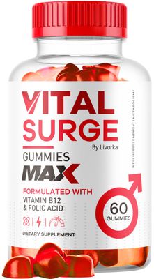 Vital Surge Male Gummies - Men&#39;s Performance Gummies, MAX Strength VitalSurge Advanced Formula, VitaSurge for Men Vitale Vita, 1050MG (60 Gummies)