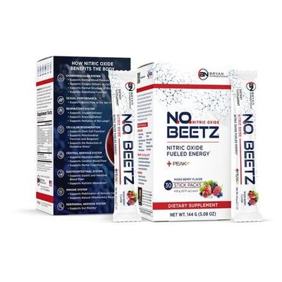 N.O. Beetz Nitric Oxide Fueled Energy Boost Supplement, Hydration &amp; Cellular Energy Production Enhancer, Blend of Vitamins and Minerals (30 Servings)