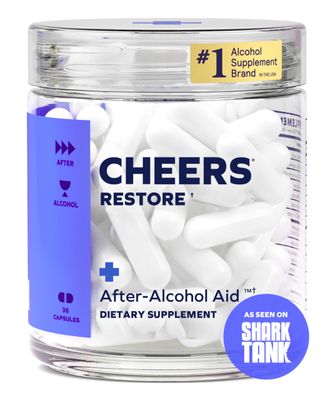 Cheers Restore | Supplement with DHM + L-Cysteine | Feel Better After Drinking &amp; Support Your Liver | 12 Doses | Dihydromyricetin, Cysteine, Prickly Pear, B-Vitamins, Ginger