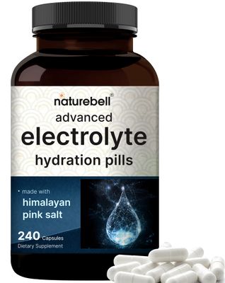 Advanced Electrolyte Hydration Pills, 240 Capsules | Fast Hydrating Keto Electrolytes with Himalayan Pink Salt, Sodium, Potassium, Magnesium, &amp; More - Unflavored, No Sugar, Non-GMO
