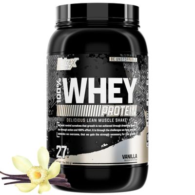 Nutrex Research Whey Protein Powder | 100% Whey Protein Supplement (2 Pound, Vanilla)