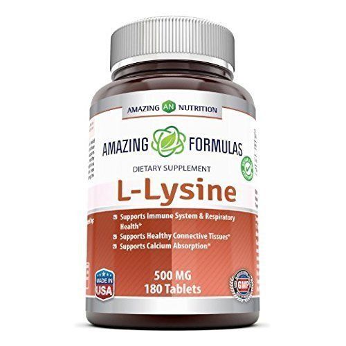 Amazing Formulas L-Lysine Amino Supplement | 1000 Mg Per Serving | 180 Tablets | Non-GMO | Gluten-Free | Made in USA