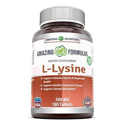 Amazing Formulas L-Lysine Amino Supplement | 1000 Mg Per Serving | 180 Tablets | Non-GMO | Gluten-Free | Made in USA