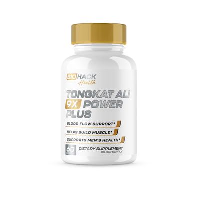 BioHack Health | #1 New 9 in 1 Tongkat Ali Max | Fast Acting Blood Flow, Increase Mood &amp; Stamina | Ultra Dosed Formula w/ 9 Powerful Ingredients | Lonjack, L-Arginine | USA Made - 60 Capsules