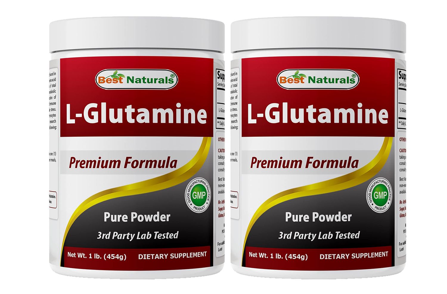 Best Naturals L-Glutamine Pure Powder 1 LB (1 LB (Pack of 2))