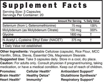 Neuro NAC Supplement 375mg Extra Strength with 1800mg Glycine - N-Acetyl Cysteine Ethyl Ester - 20x More Bioavailable Than NAC 600 mg - Boost Glutathione 10x More Than Liposomal Glutathione - NACET