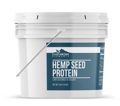 Earthborn Elements Hemp Seed Protein 1 Gallon Bucket, Smoothies &amp; Shakes, Vegan