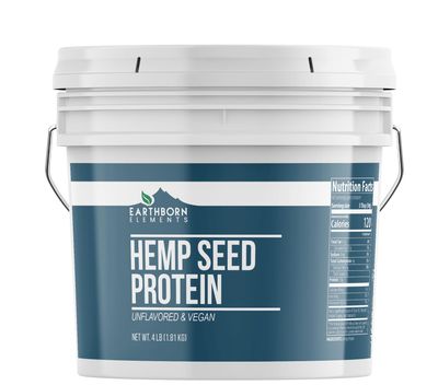 Earthborn Elements Hemp Seed Protein 1 Gallon Bucket, Smoothies &amp; Shakes, Vegan