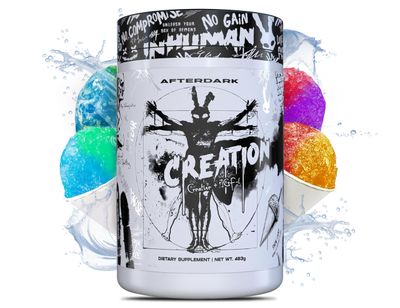 AfterDark Supplements Creation Creatine Monohydrate Powder, 10000mg Creatine Matrix Blend, Promotes Power, Endurance &amp; Muscle Growth, GMP Certified, USA Made, 21 Servings, Snow Cone