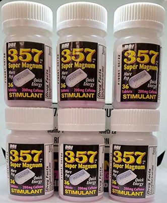 357 Magnum Caffeine 36ct Bottles(pack of 3)
