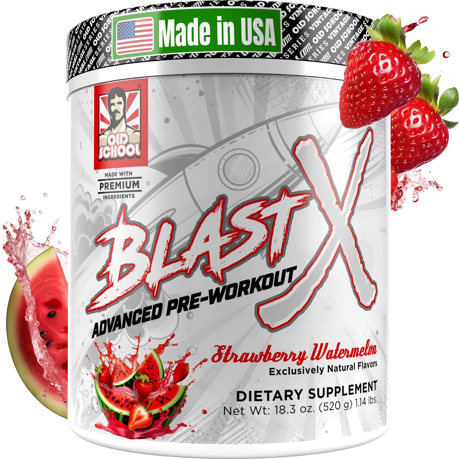 Blast X Advanced Pre Workout Powder, Intense Energy Booster Preworkout for Men &amp; Women, Natural Caffeine + ZumXR, Beta Alanine, Citrafuze, L-Citrulline &amp; Taurine for Strength, Focus &amp; Endurance