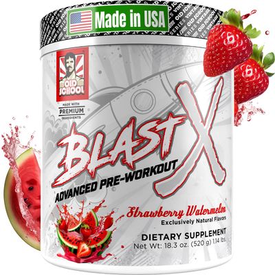 Blast X Advanced Pre Workout Powder, Intense Energy Booster Preworkout for Men &amp; Women, Natural Caffeine + ZumXR, Beta Alanine, Citrafuze, L-Citrulline &amp; Taurine for Strength, Focus &amp; Endurance