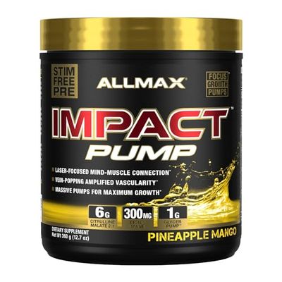 ALLMAX Impact Pump, Pineapple Mango, 12.7 oz (360 g)