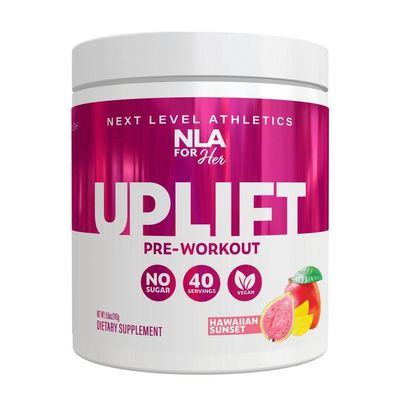 Uplift Pre-Workout for Women (30 Servings) -Hawaiian Sunset -Provides Clean/Sustained Energy, Supports Athletic Performance, Fast Twitch Muscle Fiber Activation Endurance (Caffeine, Vegan, GF, 15 Cal)