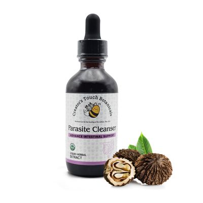 Creator&#39;s Touch Botanicals Parasite Cleanse, Macerated herb Tincture Wormwood, Black Walnut Hull &amp; Clove, All Natural, Advanced Instestinal Support, Digestive Support, Liquid Herbal Tincture