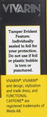 Vivarin Caffeine Alertness Aid 200mg Fast Acting: 3 Packs of 16 Tablets (48 Tablets Total)