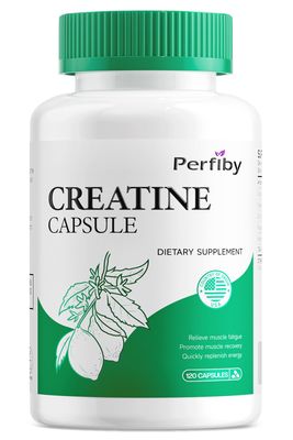 Perfiby Creatine Hydrochloride with Elderberry - Pre &amp; Post Workout Supplement for Muscle Growth &amp; Recovery, Boost Vitality and antioxidant, 120 Capsules, 60-Day Supply