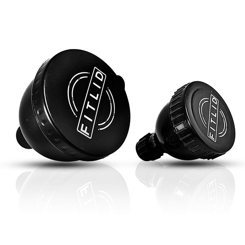 Small &amp; Large 2-Pack Portable Protein Supplement Funnels, Great for Pre-Workout, BCAA&#39;s, and Protein Powder. Easy &amp; Mess Free Container for Workout, Travel, to-Go, Fitness, WOD.