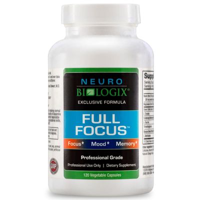 Full Focus 120 Capsules - Comprehensive Brain Supplement for Optimal Memory, Focus &amp; Cognition - Brain Support Supplement to Promote Enhanced Mood, Relaxation, Dopamine Balance &amp; More
