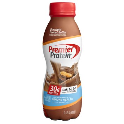 Premier Protein Shake, Chocolate Peanut Butter, 30g Protein, 1g Sugar, 24 Vitamins &amp; Minerals, Nutrients to Support Immune Health, 11.5 Fl Oz