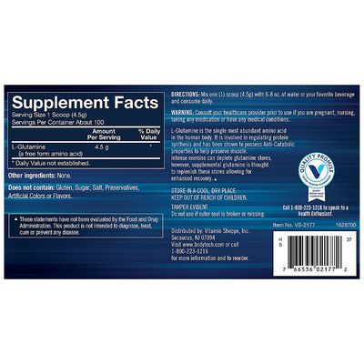 BodyTech Glutamine Powder Unflavored (15.88 oz./100 Servings)