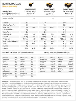 Metabolic Nutrition - Musclean - Milkshake Weight Gainer, Whey High Protein Meal Replacement, Maintenance Nutrition, Low Carb, Keto Diet, Digestive Enzymes, Vanilla, 2.5 Pound (25 ser)
