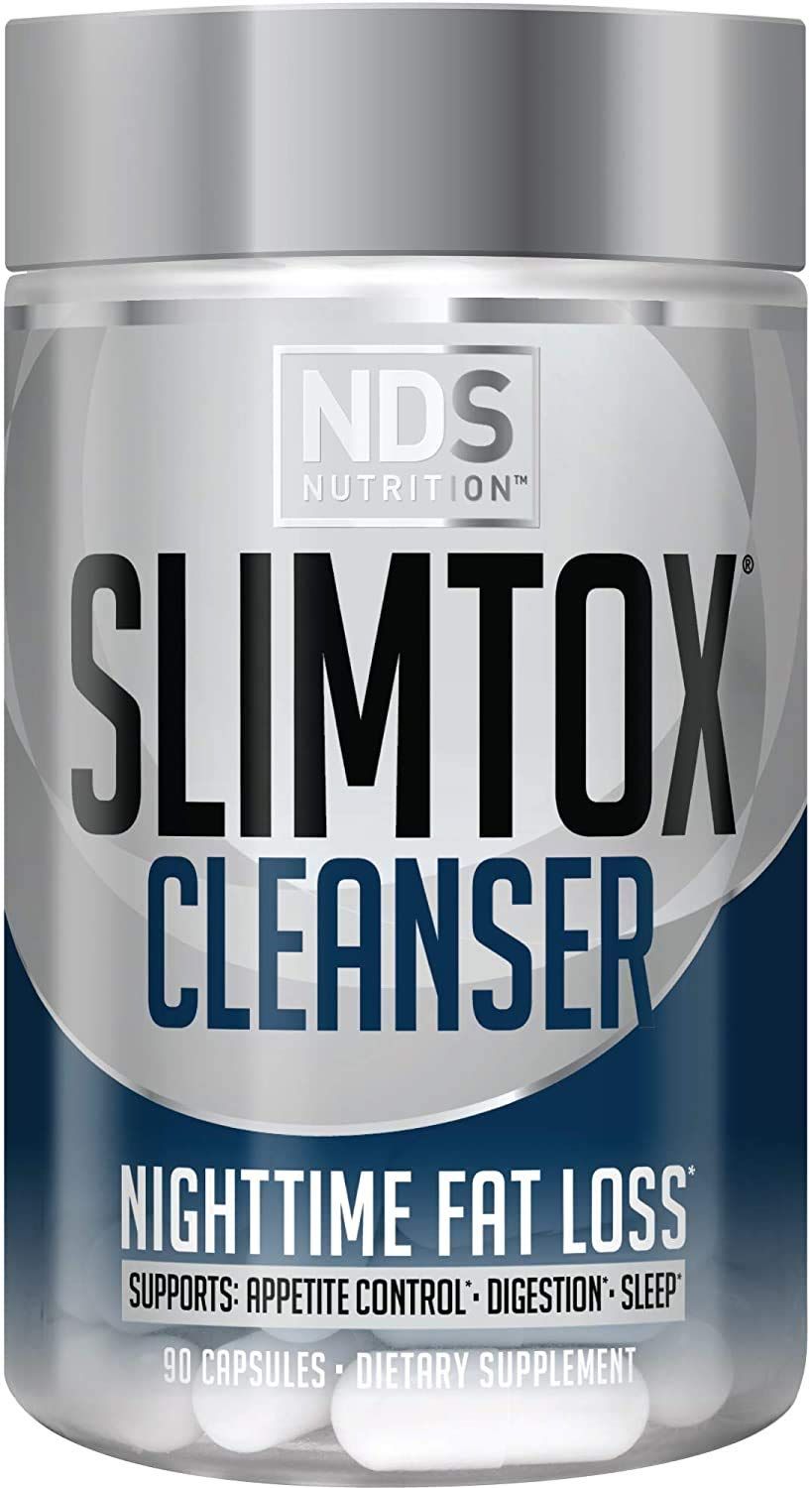 NDS Nutrition Slim-Tox - Maximum Fat Loss Support Through Appetite Control, Restful Sleep, Digestive Health - CLA, Chamomile, Safflower Oil - Stimulant Free Dietary Supplement - 90 Capsules