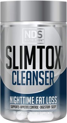 NDS Nutrition Slim-Tox - Maximum Fat Loss Support Through Appetite Control, Restful Sleep, Digestive Health - CLA, Chamomile, Safflower Oil - Stimulant Free Dietary Supplement - 90 Capsules