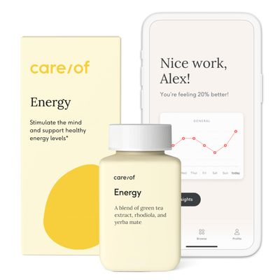 Care/of Natural Energy Supplements for Fatigue Vitamins for Energy and Tiredness for Women &amp; Men, Energy Vitamins for Women for Healthy Energy, Energy Supplements for Women - 30 Energy Pills