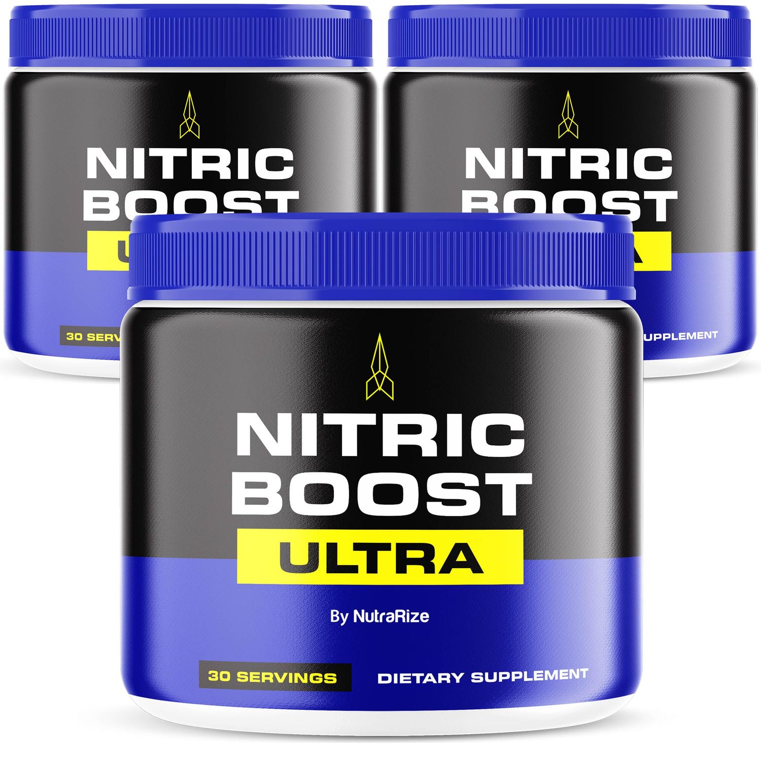 (3 Pack) Nitric Boost Ultra Powder, Official Formula to Support Energy Levels and Blood Flow, Nitric Booster Ultra in a Jar, NitricBoost Ultra Reviews (90 Servings)