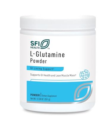 Klaire Labs L Glutamine Powder - 5000mg Free-Form &amp; Hypoallergenic Amino Acid - Supports Muscle Recovery, Immune Support and GI Health - Non Dairy &amp; Gluten Free (351 G / 60 Servings)