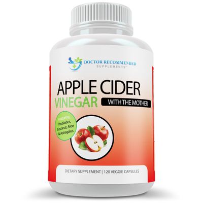 Apple Cider Vinegar Capsules - 100% Organic Apple Cider Vinegar Pills 1500 mg - Natural Digestion, Immune Booster Support &amp; Cleansing Supplement with Probiotics - Made in The USA