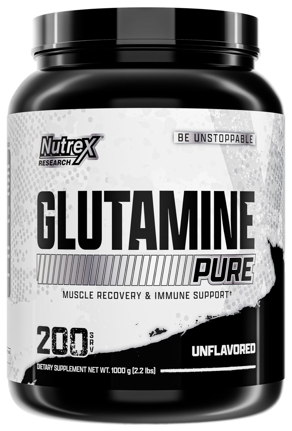 Nutrex Research L Glutamine Powder 200 Servings - Pure Unflavored L-Glutamine 1000 Grams