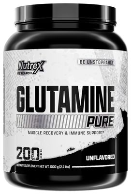 Nutrex Research L Glutamine Powder 200 Servings - Pure Unflavored L-Glutamine 1000 Grams