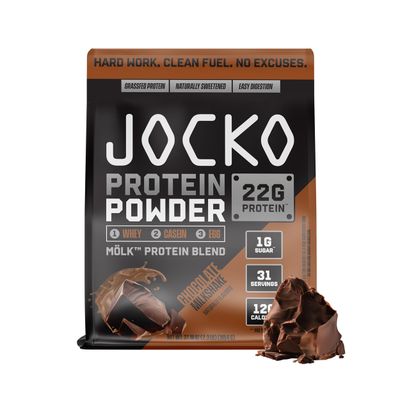 Jocko Mlk Whey Protein Powder 22g Protein - Sugar Free Monk Fruit Blend - Muscle Recovery &amp; Growth, Packaging May Vary (31 Servings, Chocolate Milkshake)