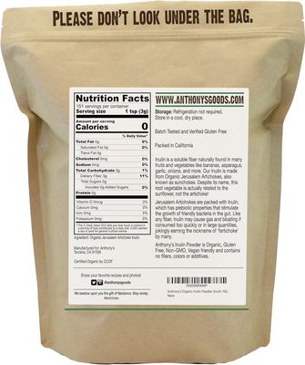 Anthony's Organic Inulin Powder (1 Pound)