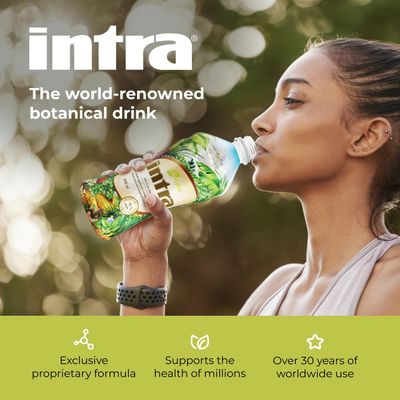 Intra Lifestyles Herbal Juice Drink - Botanical Beverage for Immune Support, Detox, Digestive &amp; Cardiovascular Health - 23 Botanical Extracts - Made in Canada Trio Pack (950 mL /32 fl oz Each)