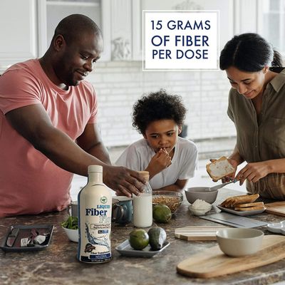 Nutritional Designs Liquid Fiber Flow Sugar-Free Prebiotic Inulin Fiber Supplement, All Natural Bowel Regularity Drink for Healthy Intestinal Balance (Liquid)