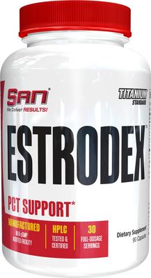 SANs Estrodex - Estrogen Blocker &amp; Aromatase Inhibitor - Men&#39;s Hormone Balance &amp; Fitness Booster Supplement - Indole-3-Carbinol, Plus CDG &amp; Nettle Root for Mens Health - Gluten-Free - 90 Capsules.