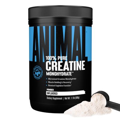 Animal Micronized Creatine Monohydrate Powder - Delays Muscle Fatigue, Supports Muscle Growth, Endurance, ATP Production, Cognitive Function, Strength, and Recovery for Men &amp; Women - Unflavored, 500g