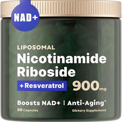 Renyqatt NAD+ Supplement - Liposomal Nicotinamide Riboside - Supplement for Anti-Aging, Energy, Focus - 80 Capsules1B