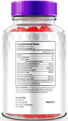 NutraRize (2 Pack) Turbo Ripped Keto ACV Gummies, Official TurboRipped Keto Gummies, Apple Cider Vinegar Supplement, All Natural Keto+ACV, Premium Keto Plus ACV Gummy, Gomitas Reviews (120 Gummies)