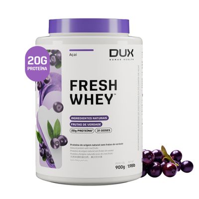 Dux Nutrition Lab - Fresh Whey Aa - 20g of Protein per Serving - Amino Acids, Brazilian Fruits and Nuts, Pre and Post-Workout - 32oz