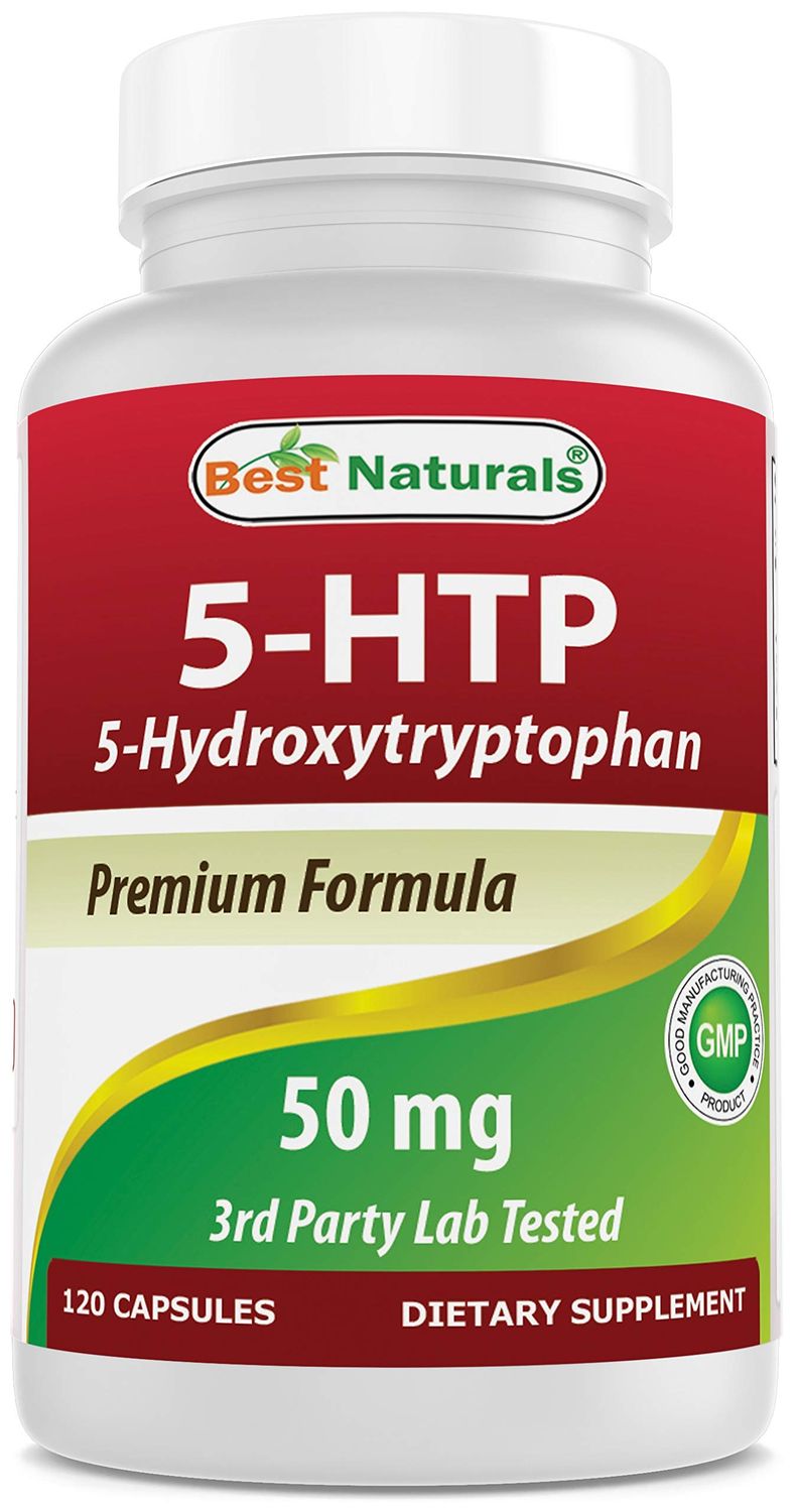 Best Naturals 5-HTP 50 mg 120 Capsules, 5 HTP Capsules Supports Relaxation &amp; restful Sleep