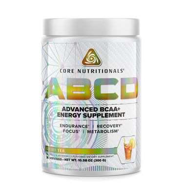 Core Nutritionals Platinum ABCD Advanced BCAA Energy Supplement, Improves Endurance, Recovery, and Focus 30 Servings (Sweet Tea)
