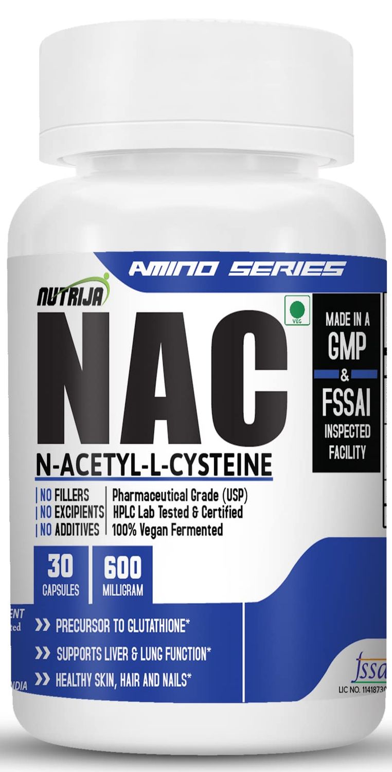 NutriJa NAC (N-Acetyl L-Cysteine) 600mg - 30 Capsules