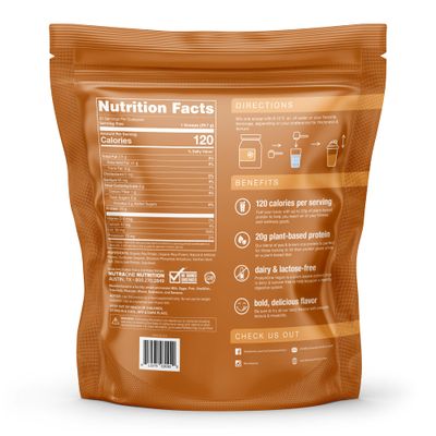 NutraOne ProteinOne Vegan Plant-Based Protein Powder Vegan Protein Powder, Dairy-Free, Pea and Rice Protein Powder (Cookie Butter)